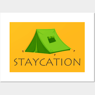 Staycation Green Posters and Art